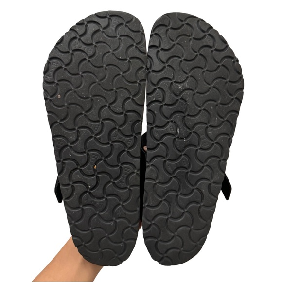 Birkenstock Gizeh Black Leather Thong Sandals EU 40 US Woman’s 9 - 9.5 - Picture 9 of 11